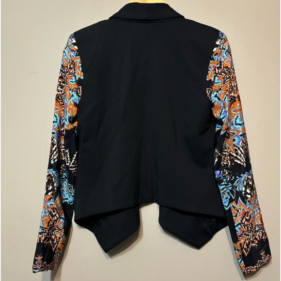TWELVE STREET by CYNTHIA VINCENT Silk Sleeved Tuxedo Style Blazer - Picture 3 of 8